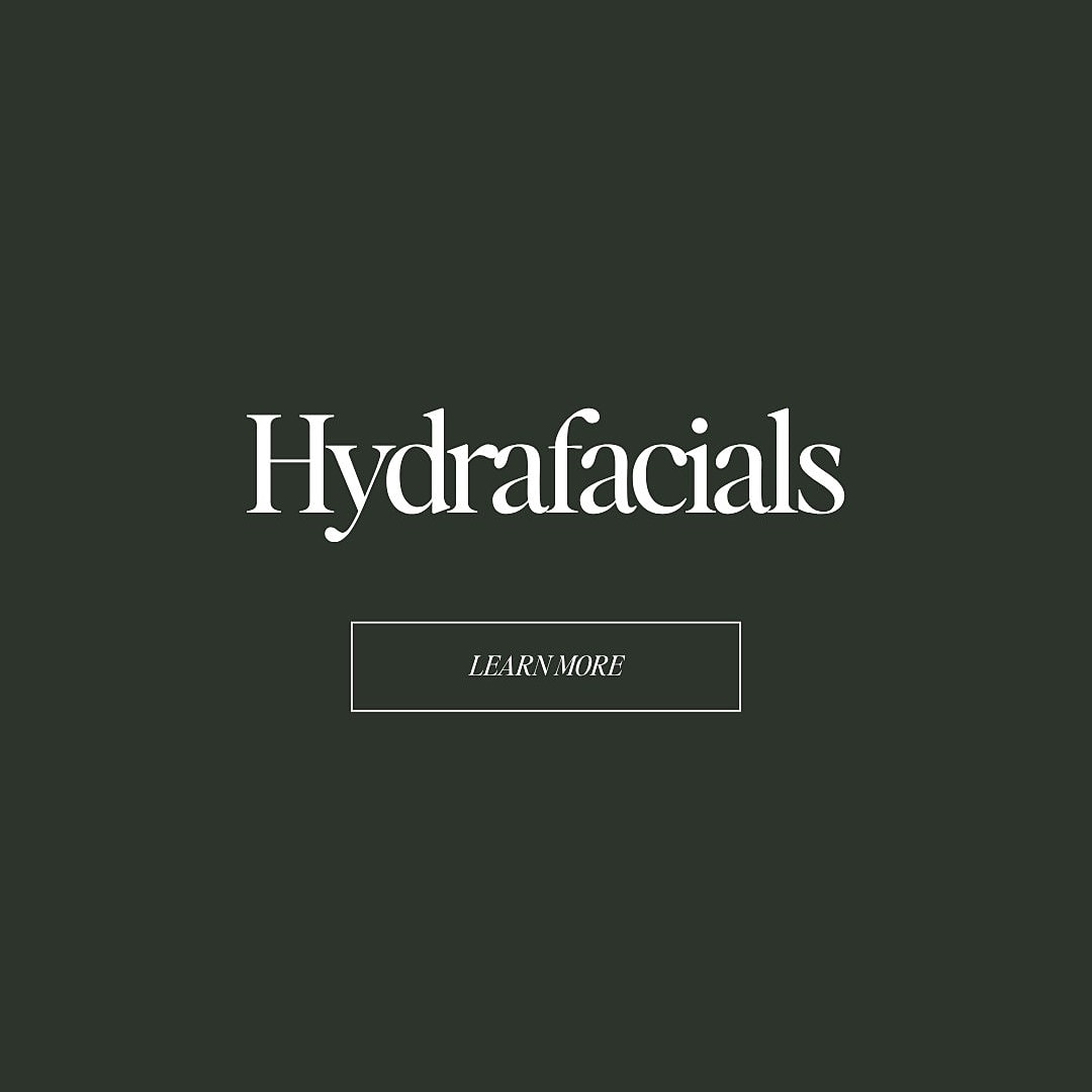 Hydrafacials promotional image with learn more button