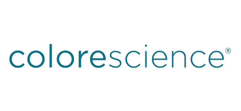 Colorescience brand logo in blue text